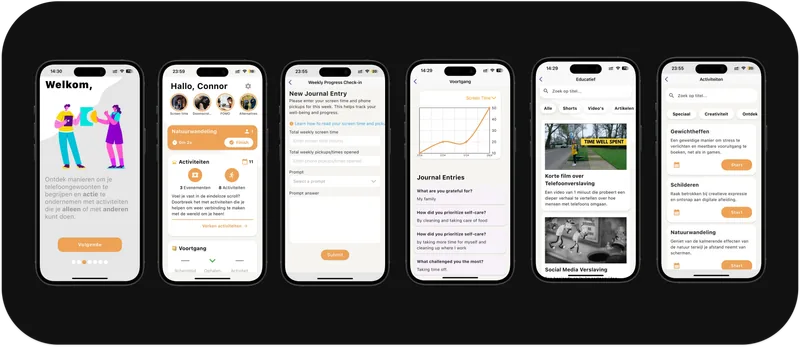 FitPhone final design screen collage
